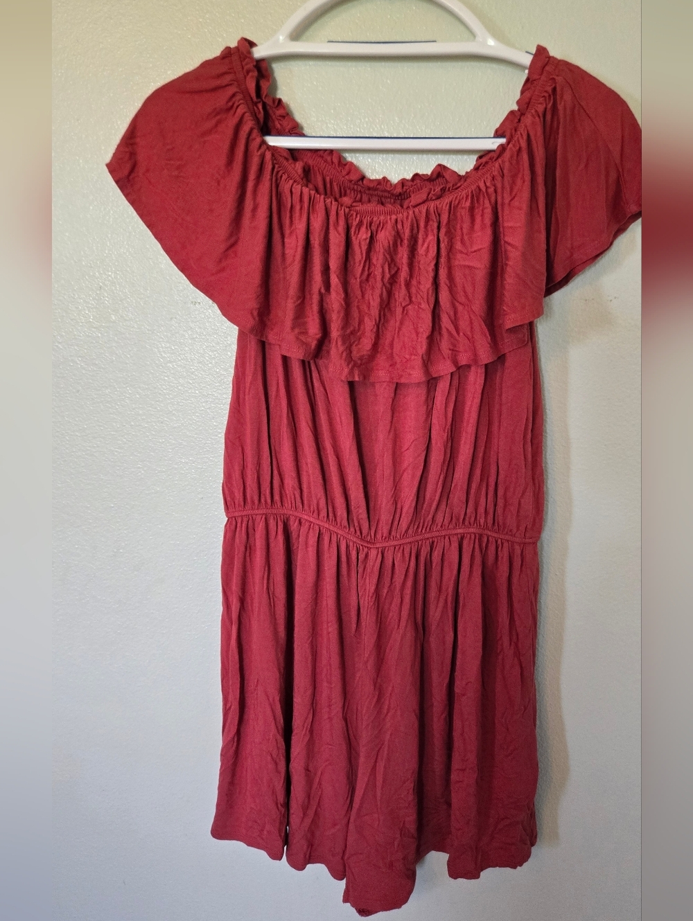 Abercrombie & Fitch | Rose Pink Ruffle Jumpsuit Romper Size Large